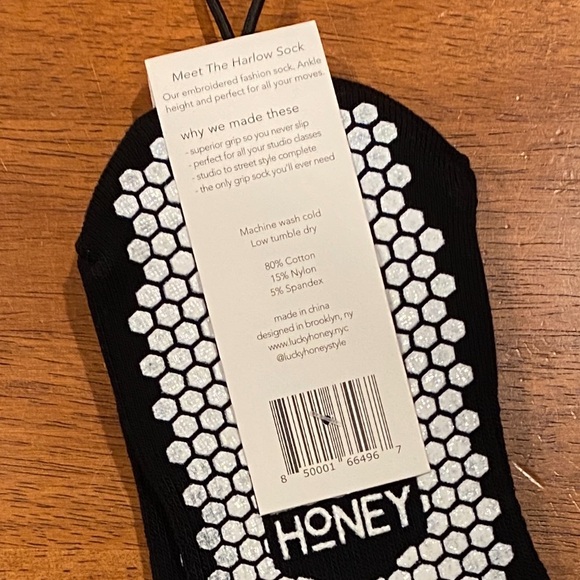 NWT Lucky Honey Gripper Socks OS - Picture 5 of 5